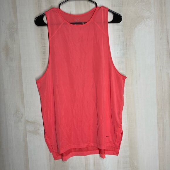 Nike‎ tank top coral orange mesh, size small - Picture 1 of 15